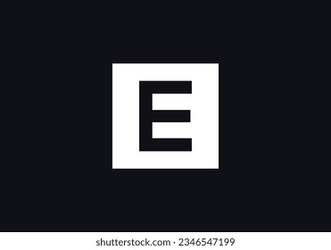 Diseño de logotipo de letras cuadradas, vector de símbolo de caja de letras. logotipo de la carta icónica. símbolo de letra cuadrada. monograma de letras