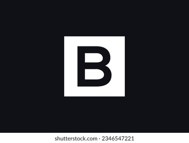 Diseño de logotipo de letras cuadradas, vector de símbolo de caja de letras. logotipo de la carta icónica. símbolo de letra cuadrada. monograma de letras