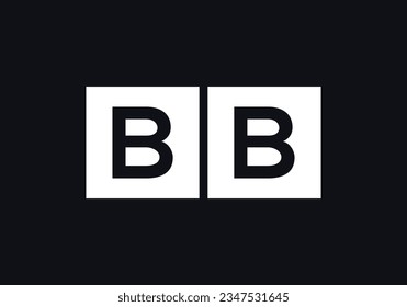 quadratisches Logo-Design, Briefkasten-Symbol, Vektorgrafik. ikonisches Buchstabenlogo. quadratisches Buchstabensymbol. Monogramm