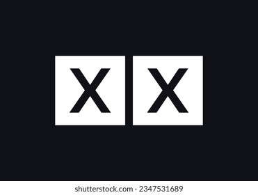 Diseño de logotipo de letras cuadradas, vector de símbolo de caja de letras. logotipo de la carta icónica. símbolo de letra cuadrada. monograma de letras
