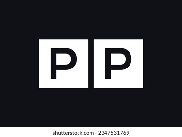 quadratisches Logo-Design, Briefkasten-Symbol, Vektorgrafik. ikonisches Buchstabenlogo. quadratisches Buchstabensymbol. Monogramm
