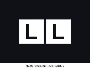 Diseño de logotipo de letras cuadradas, vector de símbolo de caja de letras. logotipo de la carta icónica. símbolo de letra cuadrada. monograma de letras
