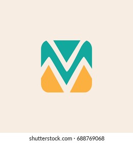 square letter M logo