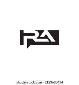 Square Letter Ra Logo Design Vector Stock Vector (royalty Free 