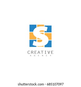 square letter S logo