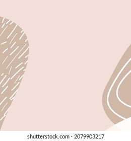 Square light beige, nude background for text, promotion, message, big sales, discounts, social networks. 