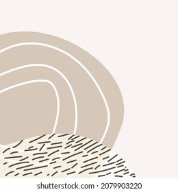 Marrón claro cuadrado, beige, fondo desnudo para texto, publicidad, promoción, mensaje, grandes ventas, descuentos, redes sociales. 