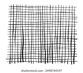 Square Line art hand drawn illustration