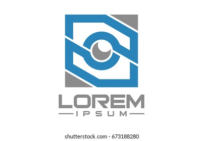 square line camera photography logo