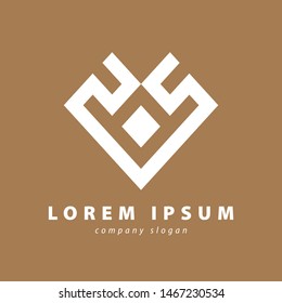 square line colored business logo