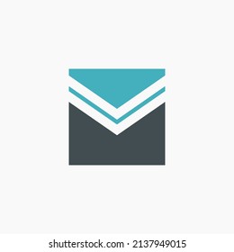 Straßendesign-Logo der Quadratlinie