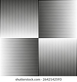 Square line segments. Optical block pattern. Vector stripe grid. Geometric contrast shape.