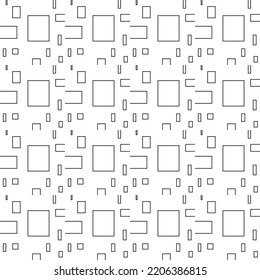 square and line Vector seamless pattern. Modern stylish texture.Endless Abstract Background
