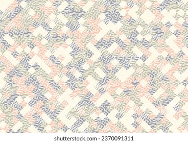 Square line zigzag random vivid pastel presentation background. vector illustration.