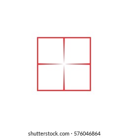 square with lines art design logo vector