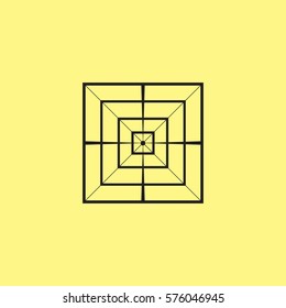 square with lines art design logo vector