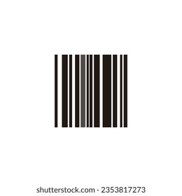 Square lines, code geometric symbol simple logo vector
