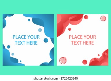 square liquid design instagram post template