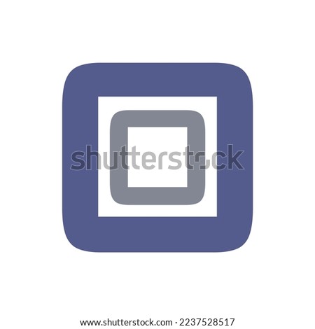 Square logo 6 icon template