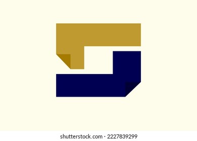 Square logo abstract design for company, web, banner