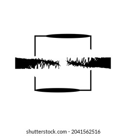 a square logo with additional designs inside to make it a good logo