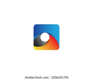 Square logo with blue, yellow and black gradient color combination, which is good for your business.
