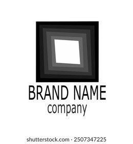 square. logo for business and company