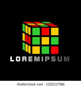 square logo with deep philosophy for technology startup company. square logo design has mean accurate, engineer, and science for company sign