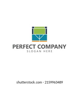 Square logo depict a tree vector logo. Logo for green movement, climate change, environment, ecosystem, and biodiversity.