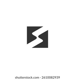 square logo design element technology