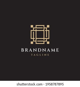 Square logo design icon illustration vector template