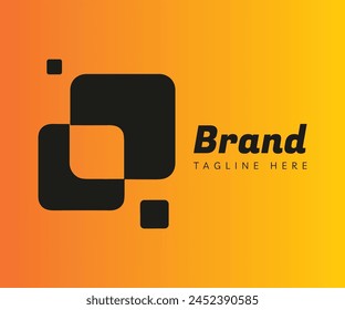 Square logo icon design template elements. Usable for Branding, Business and Technology Logos.
