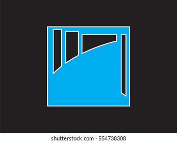 square, logo, icon, vector illustration eps10