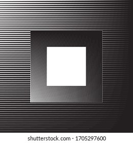 Square Logo with lines.unusual icon Design .Background with Vector stripes .Geometric shape.