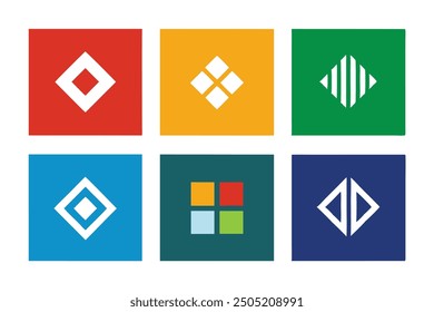 Square Logo for sophisticated and dynamic brand illustration