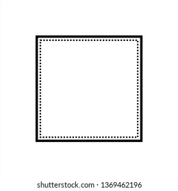 square logo template . blank square badge . blank square vector . craft logo design template