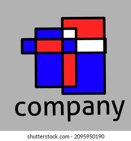 Square logo vector for illustration, logo ,and business