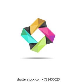 square logo for web design