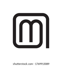 Square with M letter, IMI letter, GM letter,GMI letter logo design vector 