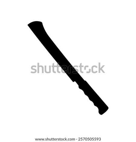 Square machete silhouette vector illustration design on white background.