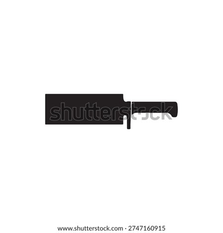 Square machete silhouette vector illustration design on white background.