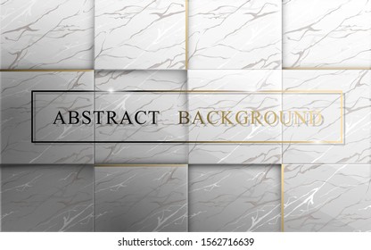 Square marble with golden texture. Abstract luxury background
