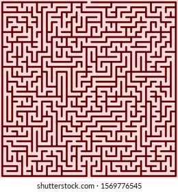Square maze. Labyrinth. Vector illustration.