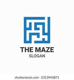 ILUSTRACIÓN DEL VECTOR DE LOGOTIPO DE MAZO CUADRADO