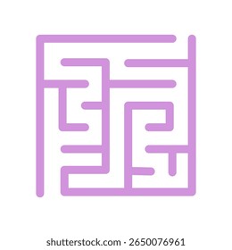 Laberinto cuadrado Puzzle Ilustración vectorial