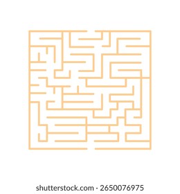 Laberinto cuadrado Puzzle Ilustración vectorial