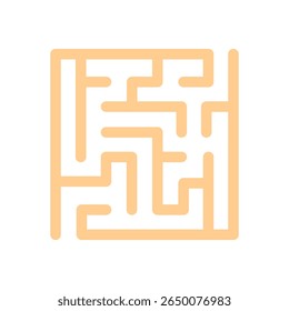 Square Maze Puzzle Vector Illustration