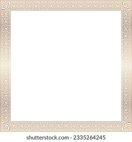 Square meander frame Greek key pattern Greek meander pattern ornamental borders seamless meander pattern Luxury decorative golden frame gold picture frame golden frame ornamental borders decoration 