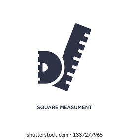 square measument icon. Simple element illustration from measurement concept. square measument editable symbol design on white background. Can be use for web and mobile.