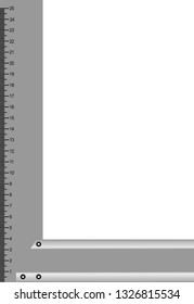 Square measuring metal